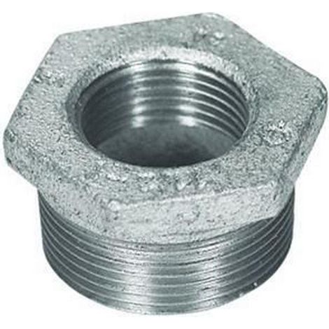 Atusa Raccord en fonte malléable réducteur fileté n° 241 galvanisé, 1 x 3/4