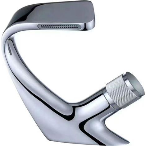 One-piece chrome-plated brass tap – ceramic cartridge – spout height: 16 cm – optimized flow rate, 30% water saving. (1/4)