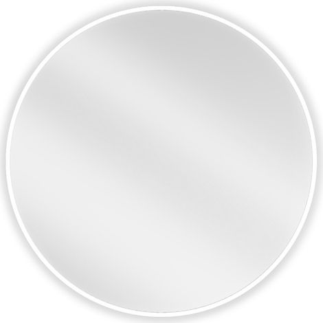 Mexen Loft Rundes Badezimmerspiegel 70 cm, weißer Rahmen - 9850-070-070-000-20 (1/5)