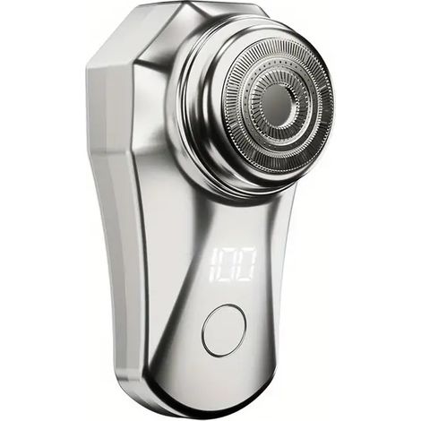 Tondeuse electrique pour tete homme mini avec eclairage LED rasoir etanche pour barbe et corps rechargeable portable