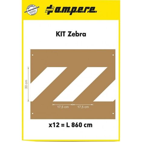 Ampere 569457 Jeu de pochoirs pour passages piétons 12