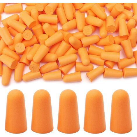 50 Paires Bouchons d'oreille Légers et mousse souple pour un port confortable pour réduire le bruit et le ronflement protection auditive contre les niveaux