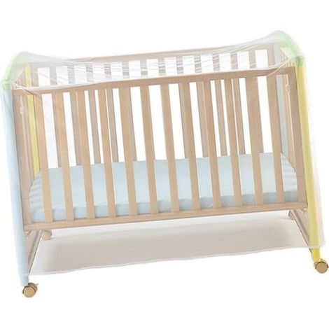 Moustiquaire translucide en polyester blanc pour berceau de bébé (1/5)