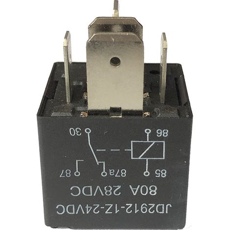 Kleingehäuse-Kfz-Relais 80A 12V 1ZS, kleines 80A-Hochstromrelais mit Kupferstiften, andere Relais. (1/4)