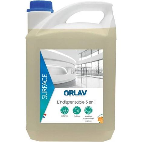 ORLAV - Nettoyant multi-surfaces 5 en 1 - Parfum clémentine - 5L (1/3)