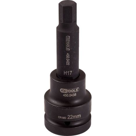 [NEUWERTIG] B-Ware KS Tools Stecknuss 4500461 Chrom-Molybdän Stahl 140mm 672g DIN ISO 1174 Werkzeug (1/2)