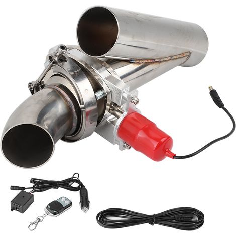 3-Zoll-Y-Auspuffanlage aus Edelstahl, Fahrzeugmodifikation, Abschaltautomatik mit Fernbedienung (1/5)