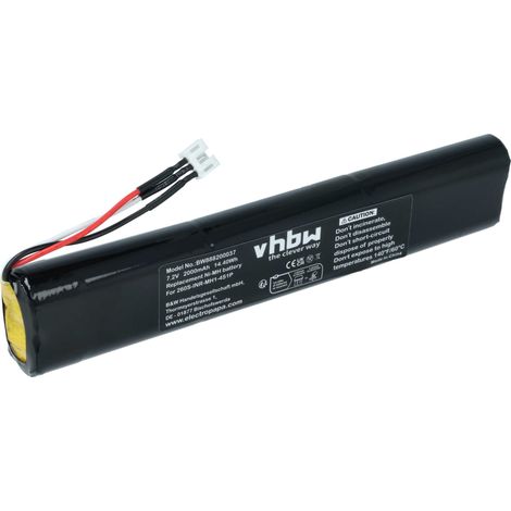 vhbw 1x Batterie compatible avec TDK Life on Record A34, A33, A34 Trek Max haut-parleurs, enceintes portatives (2000mAh, 7,2V, NiMH) - Remplacement pour EU-BT00003000-B