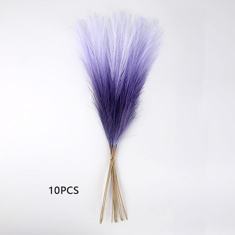 Pampas Grass - 21.7 Pouces - Décoration Artificielle en Plastique - Pour Fête Mariage Noël Décor Intérieur - Lot de 10 (1/5)