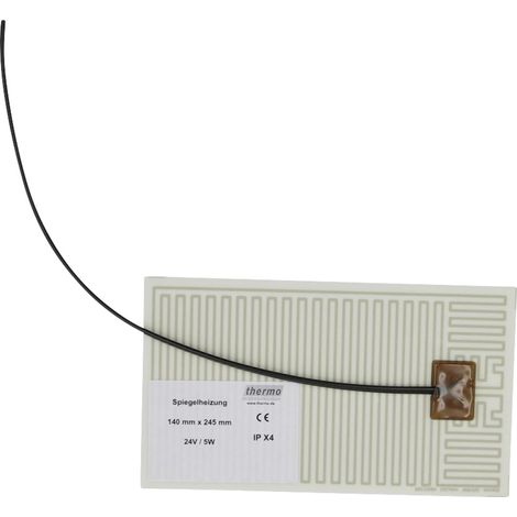 Thermo TECH  Heizfolie  24 V/AC, 24 V/DC 5 W Schutzart IPX4 (L x B) 245 mm x 140 mm