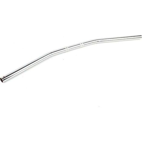 7/8Inch 22MM Moto Retro Bend Guidon Guidon Argent (1/4)