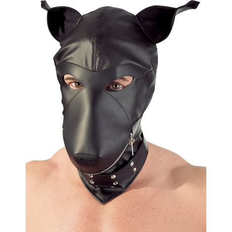 Colección Fetichista - Máscara de cabeza de perro con orejas