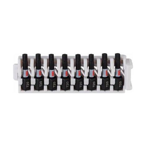 BOSCH ACCESSORIES 2608522380 2608522380 JEU DEMBOUTS À VISSER IMPACT CONTROL, 8 PIÈCES, AVEC T20, 25 MM 25 MM