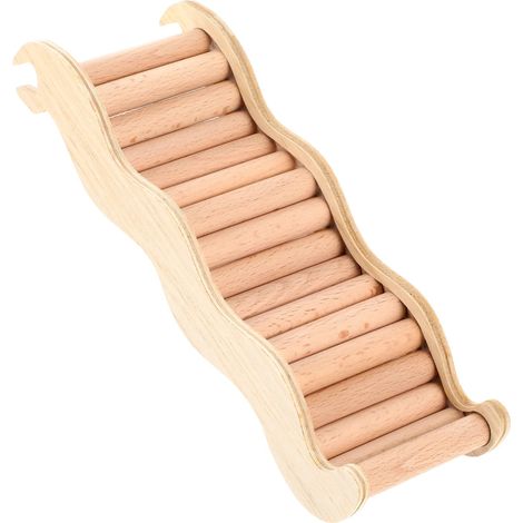 Cachette polyvalente pour hamster et tunnel d'exploration, maison de hamster avec échelle d'escalade en bois pour - MMCD-ZGL-05406 (1/5)