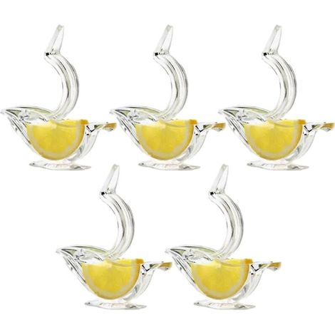 CREA 5 pièces presse-citron pince acrylique manuel citron tranche presse-agrumes pratique Transparent fruits presse-agrumes pour la maison (1/5)