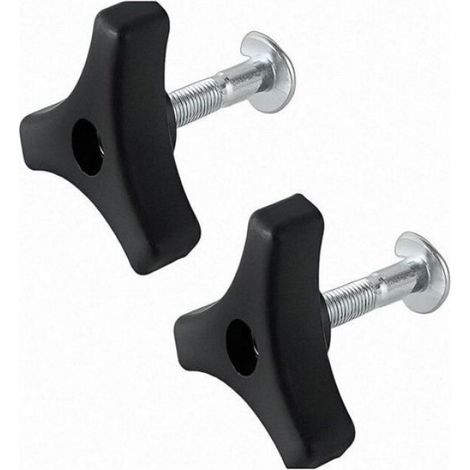 Boulon Poignée - Tondeuse À Gazon - Compatible Universel - Acier + PP - Lot De 2