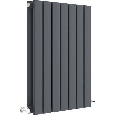 Square Horizontal Double Panel Radiator - 600mm x 412mm - 1449 BTU - Anthracite
