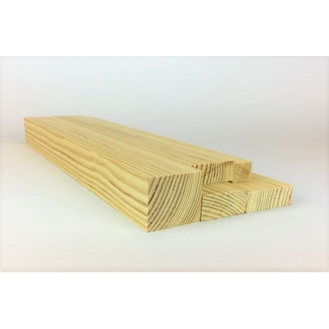4 Listelli Massello Pino Piallati 4 lati mm 45 x mm 90 x 2000