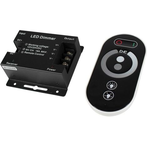 Contrôleur variateur LED Dual CCT 12V / 24V avec télécommande (1/4)