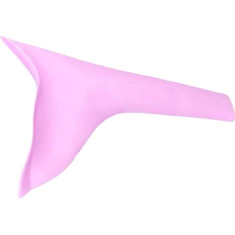 Tragbares Urinal für Frauen zum Stehurinieren – Auslaufsicheres TPR-Urinal, Pink – Notfallausrüstung für Reisen, Festivals, Camping, Konzerte – Wiederverwendbar, hygienisch, kompakt, 23 g, 10 x 16 cm (1/5)