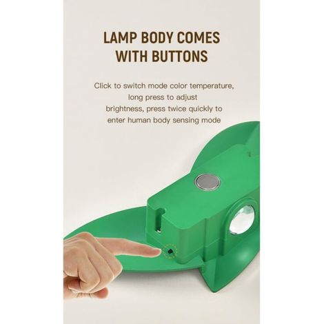Lampe murale feuille LED - 1 pièce, rechargeable télécommande - Pour chambre, décoration lit Cuneary (1/5)