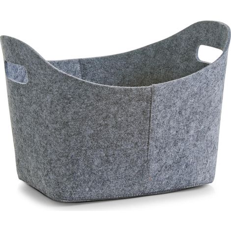 ZELLER, Aufbewahrungskorb, oval, Filz - Behälter 26 l, ca. 37 x 28 x 25 cm (1/4)