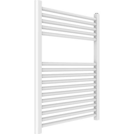 Termoarredo Bagno Idraulico 60X77 Acciaio Bianco