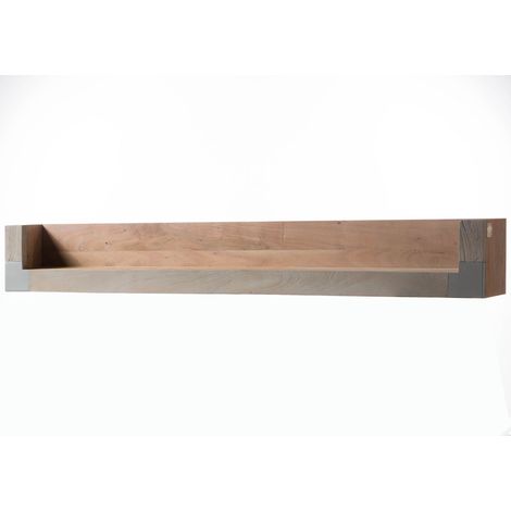 Wandregal Akazie 240x22x24 beige lackiert Amsterdam 124
