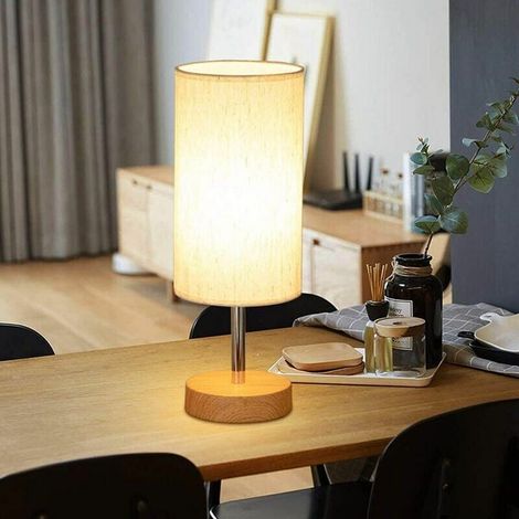 Bedside Lamps, Touch Lamp with 2 USB Charging Ports, Table Lamp with 3-Level Brightness Adjustment, Modern Table Lamp for Bedside, Dining Room (LED Bulb Included) (1/4)