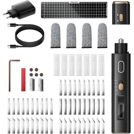 Kit de lames de coupe ultrasoniques JM-Y10 PRO pour la découpe de câbles PVC, de circuits imprimés en plastique, le décapage et l'élimination de la rouille (prise UE) - JBMEDIA (1/4)