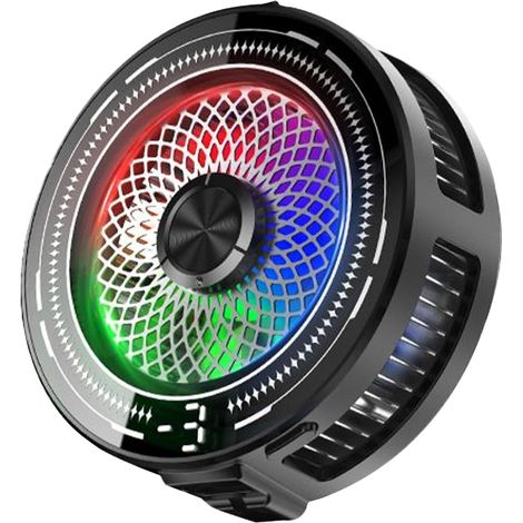 Refroidisseur pour smartphone–Effets d'éclairage RVB ,Attraction magnétique,Mode 3 vitesses,TYPE-C,compatible Apple, Android (1/5)