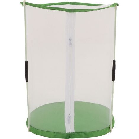 Cylindrical cage for observing butterflies and insects, transparent mesh habitat for ornamental plants (1/5)