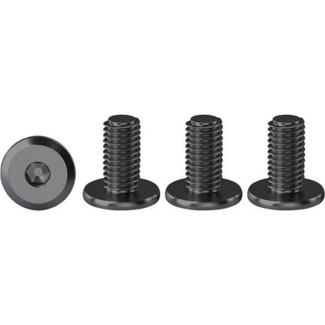 Vis à tête plate hexagonale - Inox - M4 x 12mm - Lot de 20 - Résistance à la corrosion - Sécurité élevée (1/3)