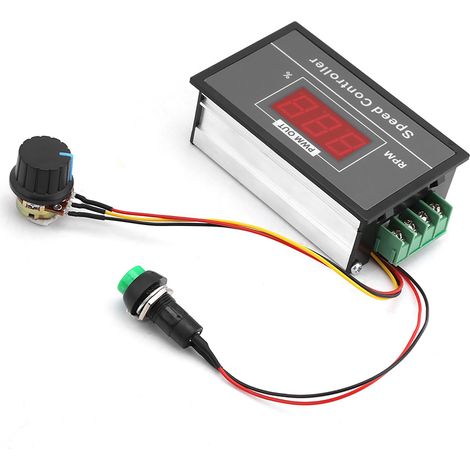 Contrôleur PWM 30A pour Moteur DC 6-60V avec Interrupteur Marche/Arrêt - Régulateur de Vitesse 12V 24V 36V 48V