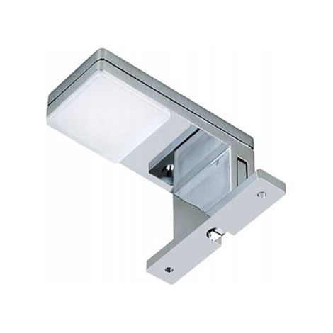 Lampe à Led Pour Salle De Bain 3 Watts Moderne Lumière Naturelle 4000k Argent Noir Ip44 90p Argent (1/5)