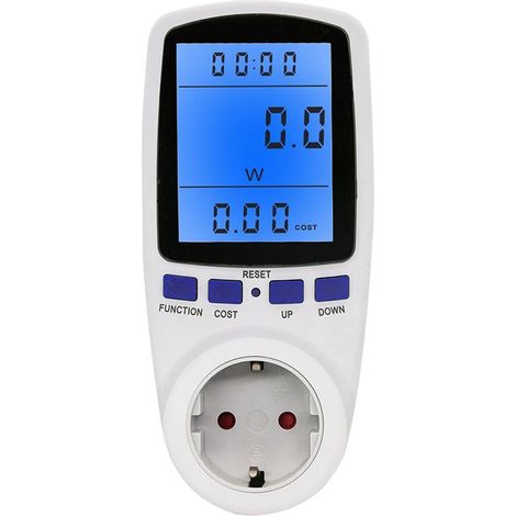 Compteur d'électricité pour prises électriques, compteur de coût énergétique (1/5)