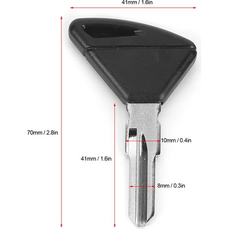 Clé de contact vierge pour moto avec coque - Style fibre de carbone pour Aprilia (1/5)