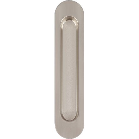 Poignée de porte coulissante dissimulée, encastrée, argentée, pour placard en bois, balcon, salle de bain et cuisine. (1/5)