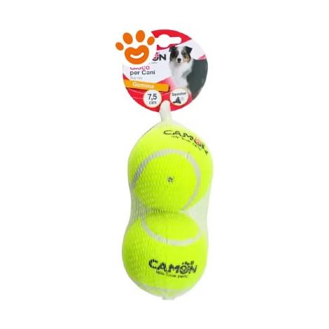 Camon Dog Palla Tennis (7,5 cm) - Confezione 2 Pezzi - Accessori