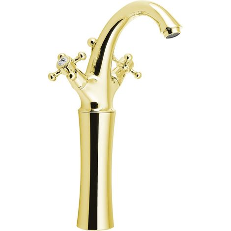 ANTEA Mitigeur de Lavabo haut avec vidage (H) 300 mm, doré