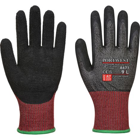 Gant Anti-Cut Leder Ahr13 Farbe: Schwarz Größe M - Portwest