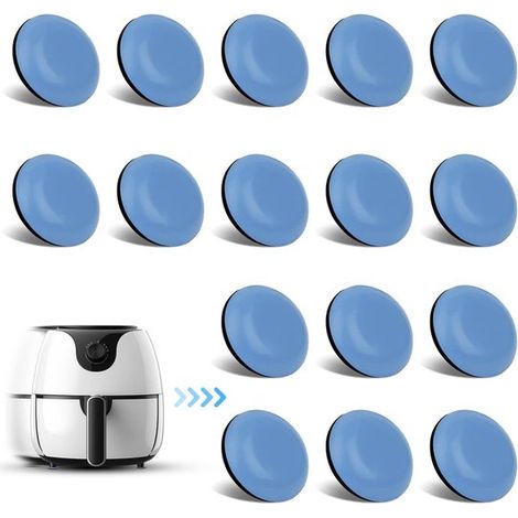 Lot de 24 patins de protection pour appareils électroménagers, diamètre 19 mm, protections pour machine à café, friteuse à air, autocuiseur et friteuse (1/4)