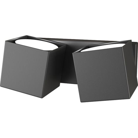 Applique Moderna Rotation Metallo Grigio Antracite 2 Luci Gx53 (1/4)