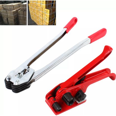 Pallet Packaging Strapping Banding Kit Belts Strap Tensioner Crimper Sealer Tool (1/5)