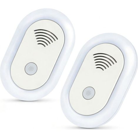 Modèle 902,Répulsif Ultrasons Ondes Electromagnétiques avec Contre Les Insectes - Veilleuse Anti-Moustique Electrique (1/5)