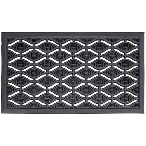 Eclipses Heavy Duty Rubber Entrance Floor Doormat, 40x70cm, Eyes (1/4)