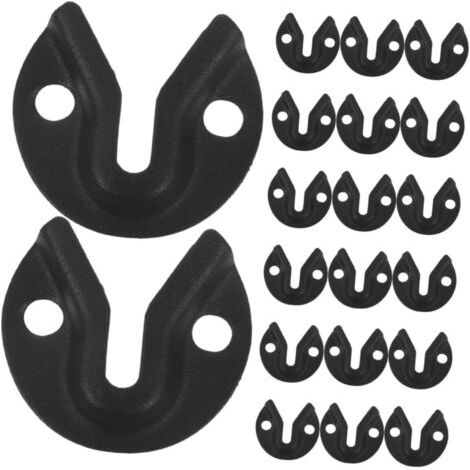QORVA-20 Pièces Heavy Duty Keyhole Wall Hangers Metal Picture Frame Fasteners Secure Mirror Mounting Brackets For Office Home Bedroom Bathroom