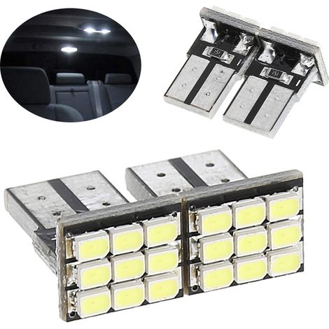 2 Ersatz-Autoscheinwerferlampen T10 194 168 W5W 9 LED - AquaForge