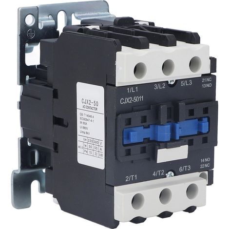 Contacteur électrique industriel ignifugé à haute conductivité pour la distribution d'énergie CA 220 V 50 A