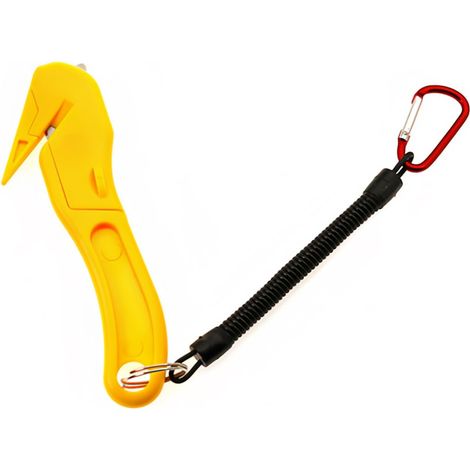 Cutter Professionnel Cutter Couteau Crochet Securite Cutter pour Manutention Ouvrir Cartons Liens et Emballages Film Rtirable (1/5)